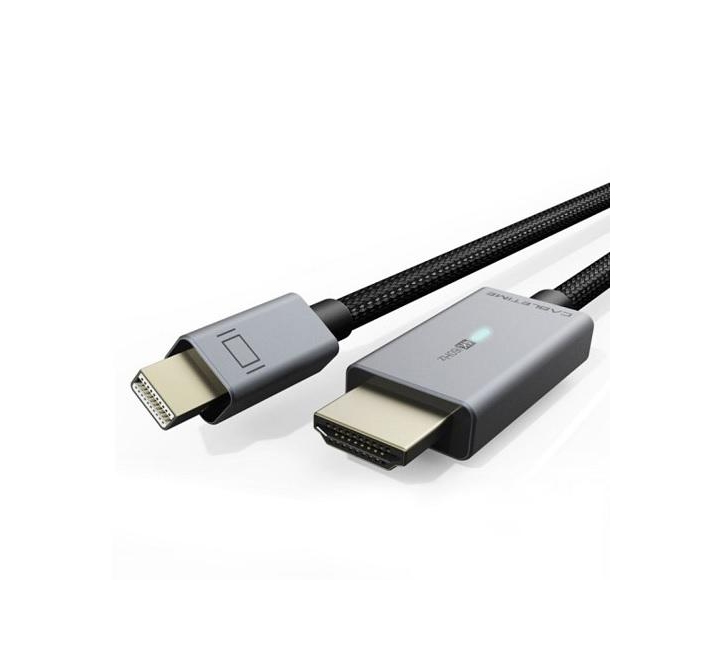 Відео-кабель Cabletime mini DisplayPort (тато) - HDMI (тато) 32AWG, 1.8м Black (CA914586) Cabletime - купити в Україні