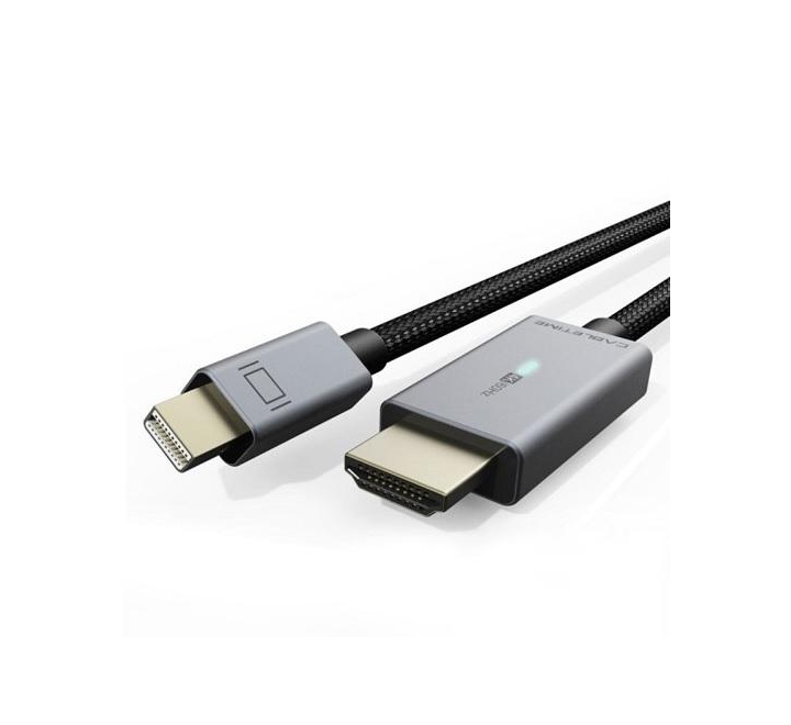 Відео-кабель Cabletime mini DisplayPort (тато) - HDMI (тато) 32AWG, 1м Black (CA914593) Cabletime - купити в Україні