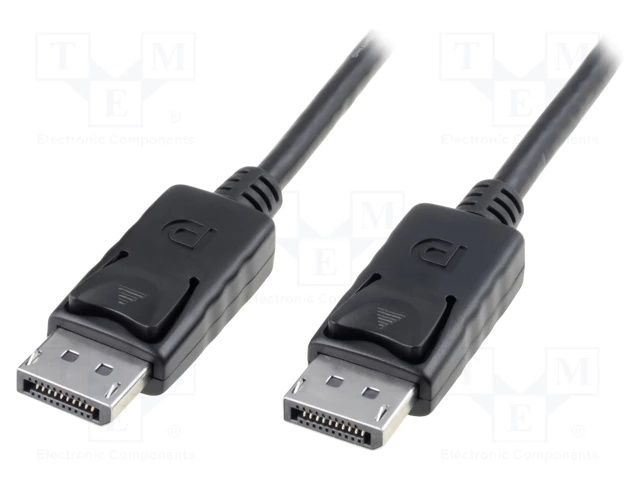 Відео-кабель Digitus AK-340100-020-S DisplayPort (тато) - DisplayPort (тато), 2м Black (AK-340100-020-S) Digitus - купити в Україні