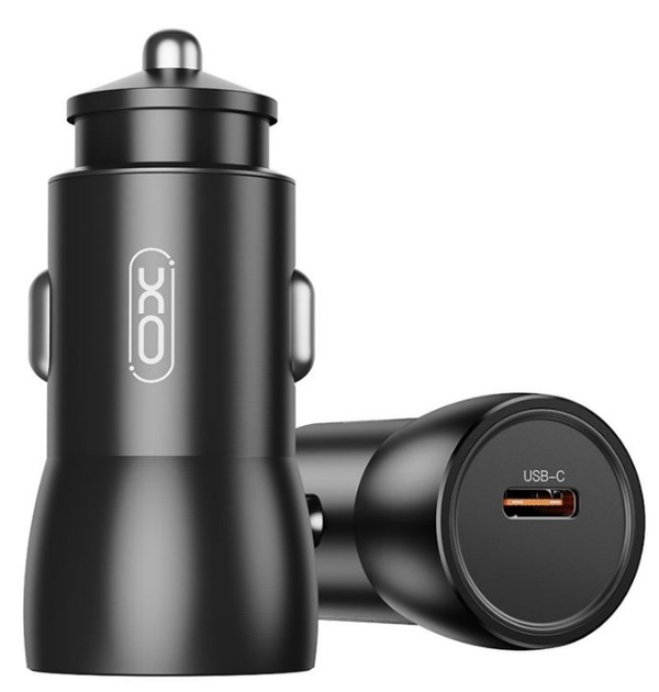 Автомобільний адаптер для телефона XO CC57 25W Metal Car Charger Type-C PD Black XO - купити в Україні