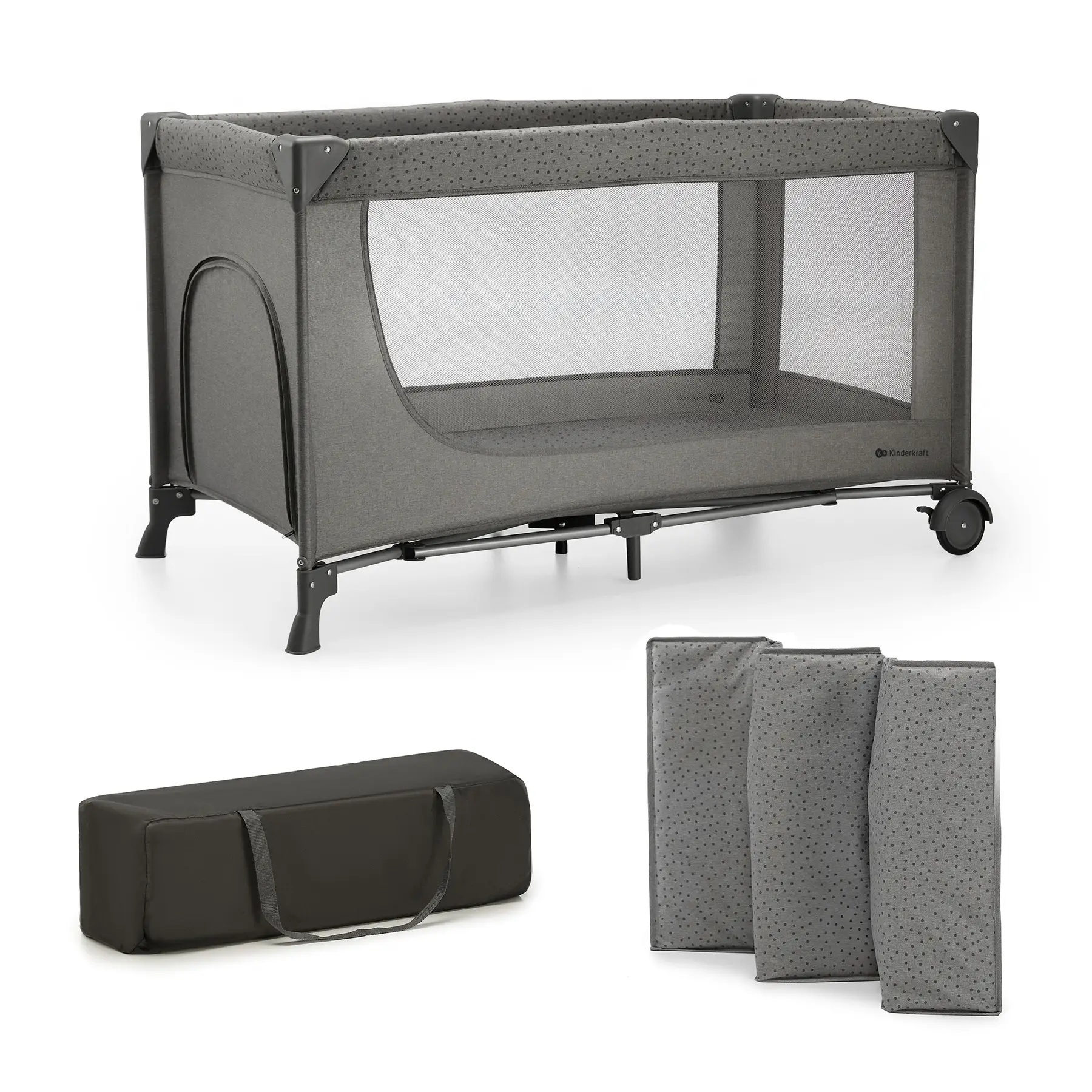 Дитячий манеж KinderKraft Joy 2 Dark Gray (KLJOY02DGR00000)