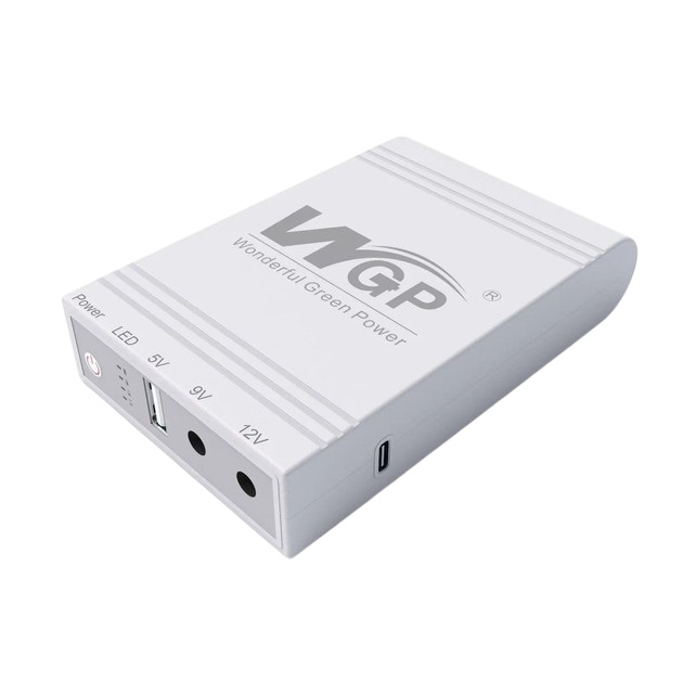 Джерело безперебійного живлення для роутера WGP Mini UPS 103 White 10400mAh, 24Wh 5V 9V 12 V WGP - купити в Україні