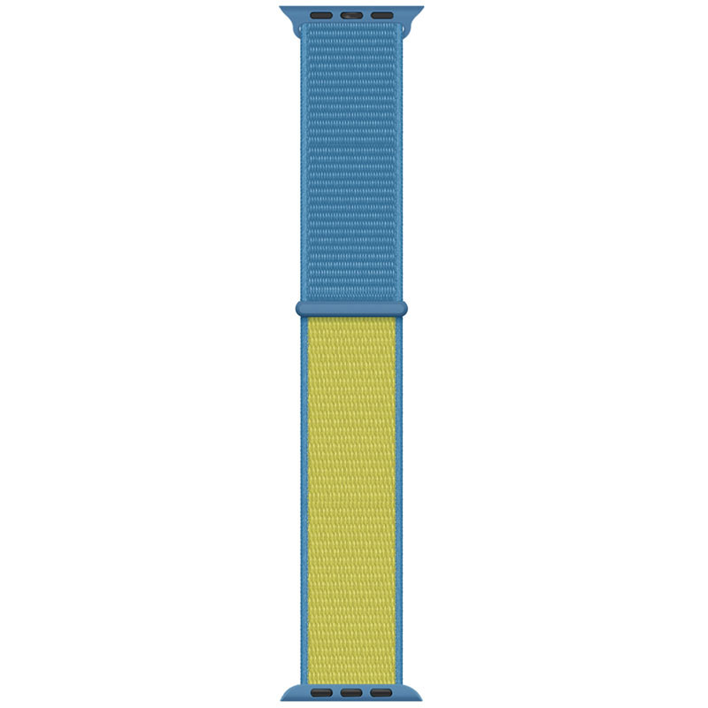 Ремінець для смарт-годинника EpiK Nylon для Apple watch 38mm/40mm/41mm Blue Yellow EpiK - купити в Україні