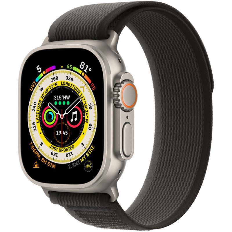 Ремінець для смарт-годинника EpiK Trail Loop для Apple Watch 42/44/45/49mm (m/l) Black Gray
