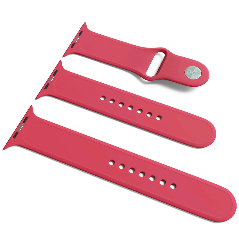 Ремінець для смарт-годинника EpiK Silicone для Apple Watch Sport Band 38/40/41 (S/M &amp; M/L) 3pcs Pomegranate