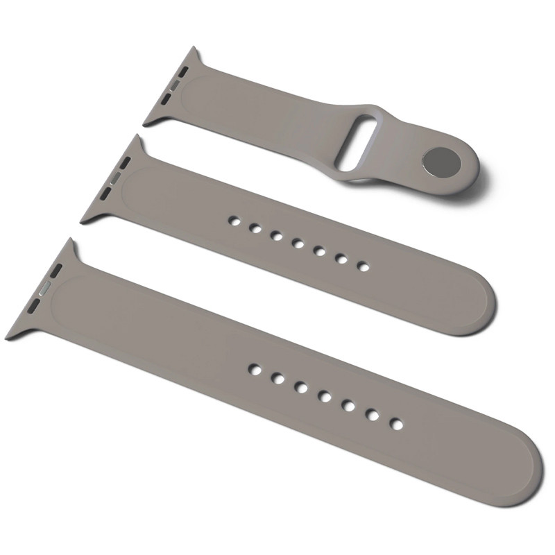 Ремінець для смарт-годинника EpiK Silicone для Apple Watch Sport Band 42/44/45/49 (S/M &amp; M/L) 3pcs Lavender Gray