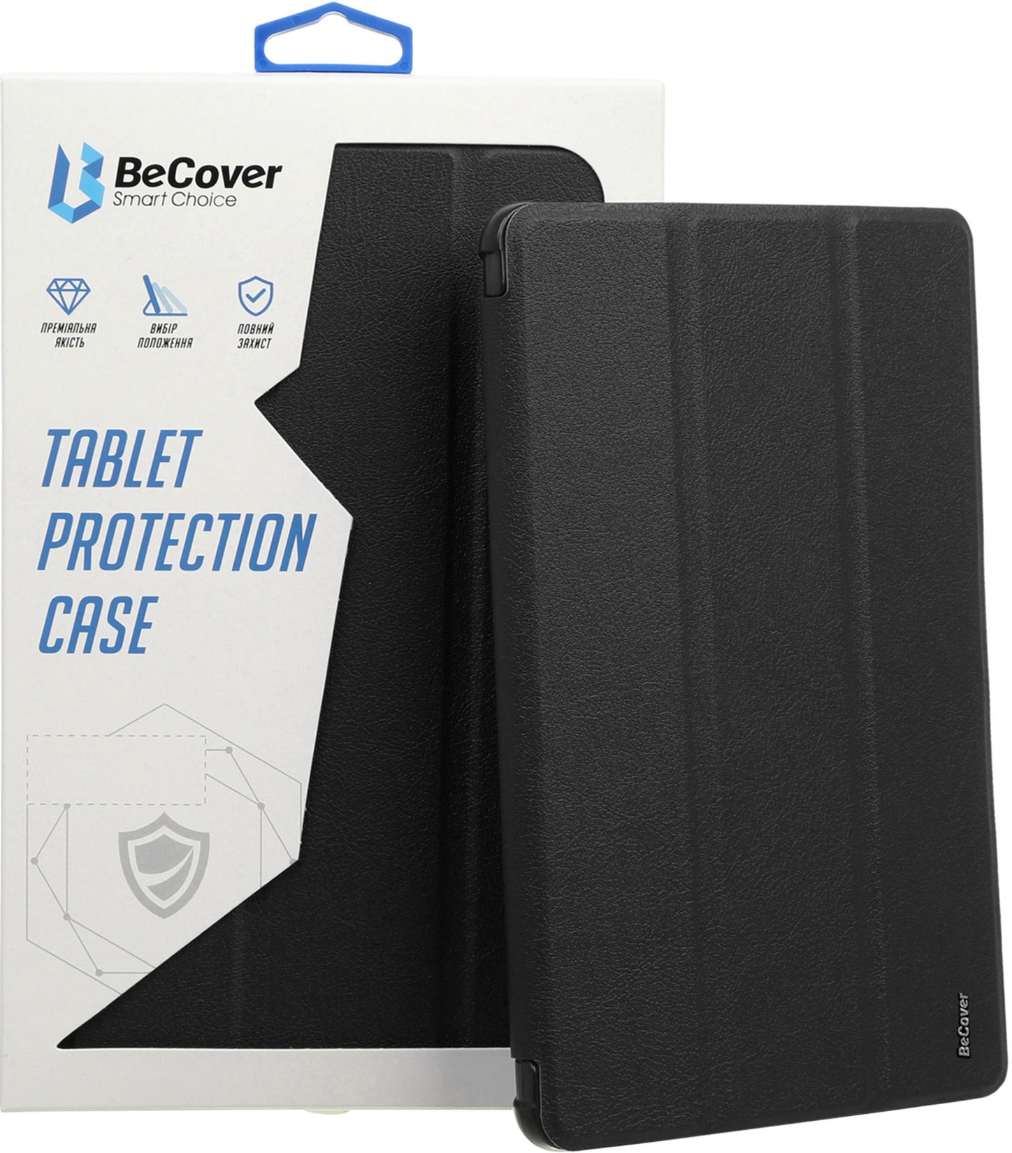 Чохол-книжка для планшета BeCover Ultra Slim Origami Transparent для Apple iPad Pro 12.9 2020/2021/2022 Black з кріпленням (711694)