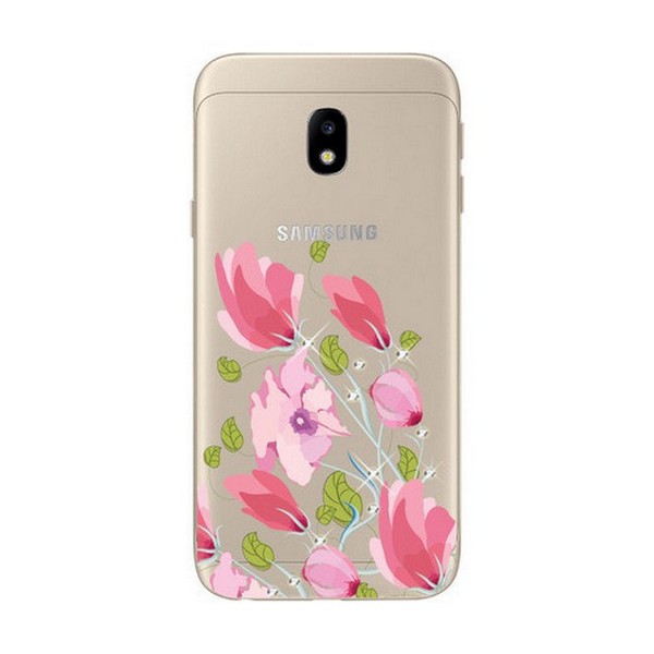 

Накладка для Samsung Galaxy J730 J7 2017 силікон Boxface Квіти зі стразами, Samsung Galaxy J730 J7 2017 силікон Infinity U-Print