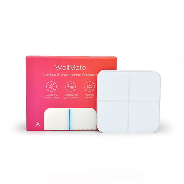 

Бездротова кнопка-комутатор Aeotec WallMote Quad ZW130 White, WallMote Quad ZW130
