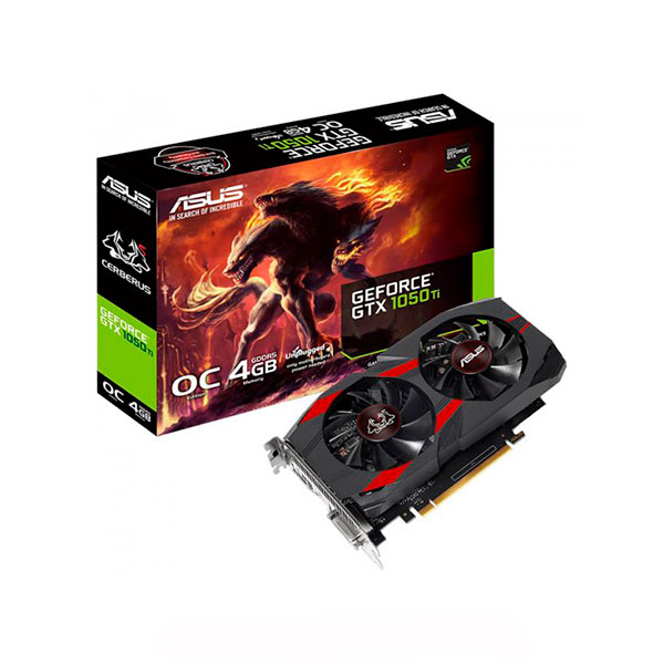 

Відеокарта Asus CERBERUS-GTX1050TI-O4G, CERBERUS-GTX1050TI-O4G