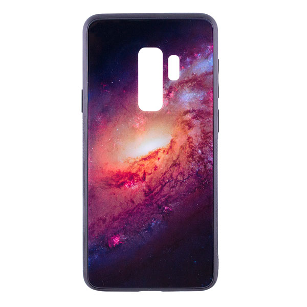 

Накладка для Samsung Galaxy G965 S9 Plus TPU+Glass Космос Рожевий, TPU+Glass for Samsung Galaxy G965 S9 Plus
