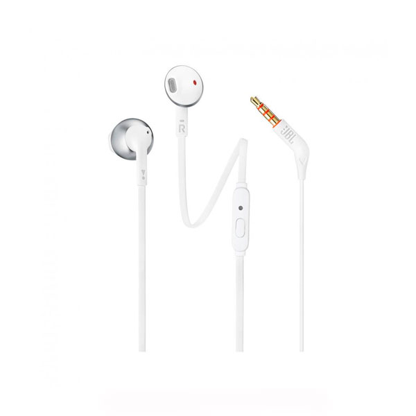 

Навушники вкладиші провідні з мікрофоном JBL T205 Chrome, T205